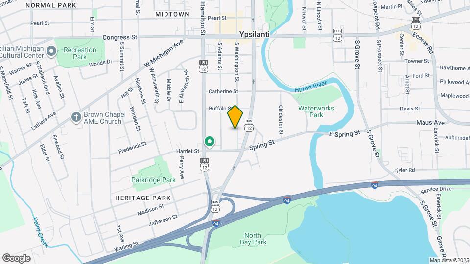 436 S Washington St Map and Location Details