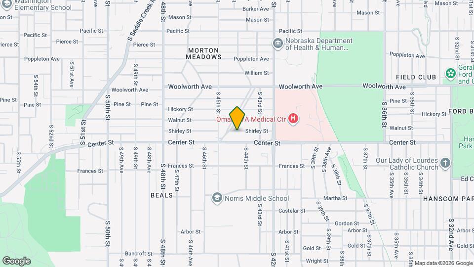 4343 Shirley St Map and Location Details