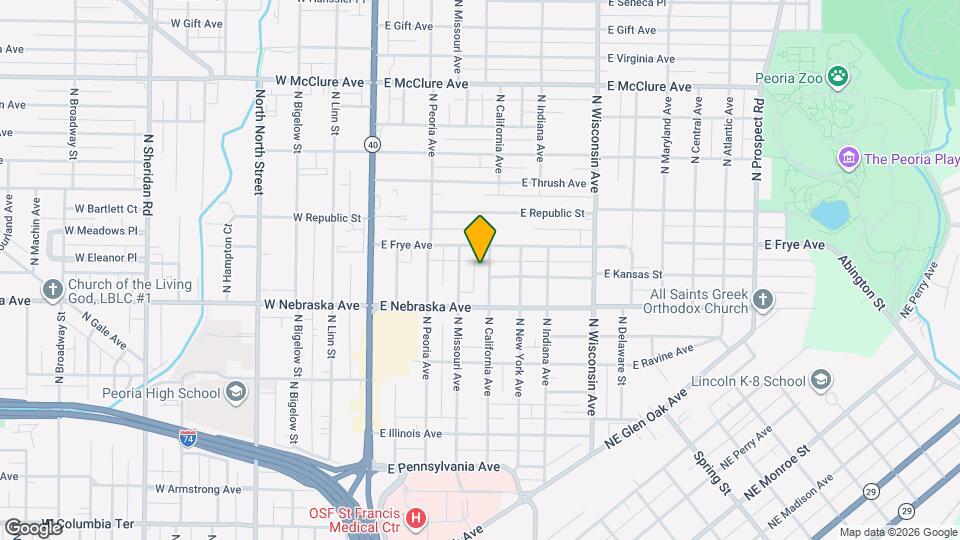 2003 N California Ave Mapa y Detalles de la Ubicación