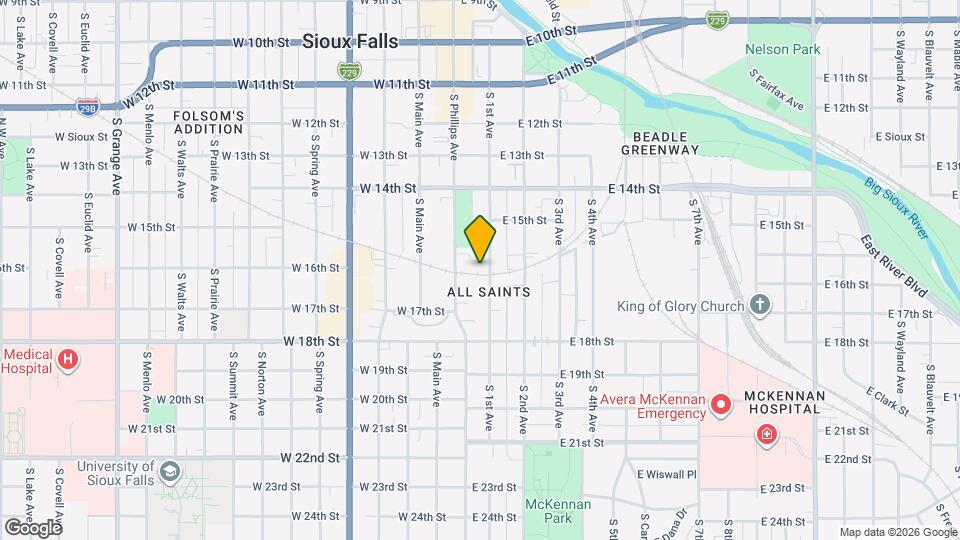 741 S 1st Ave Map and Location Details