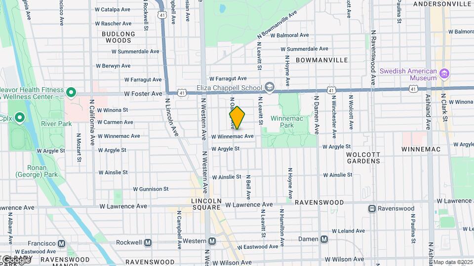 2252 W Winnemac Ave Map and Location Details