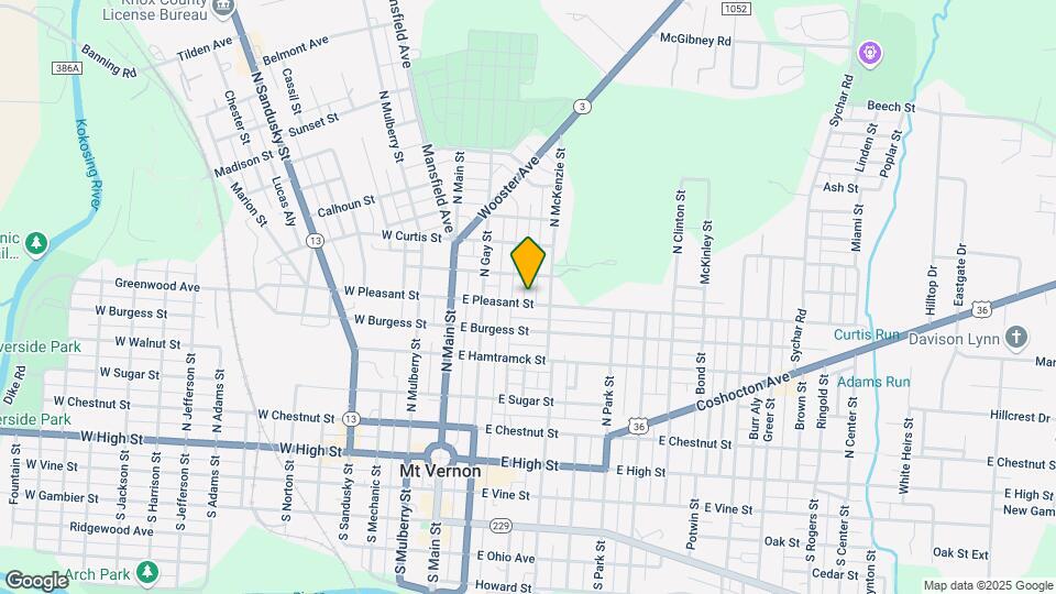 113 E Pleasant St, Unit C Map and Location Details