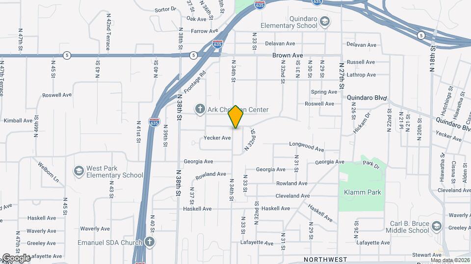 2753 N 34th St Map and Location Details