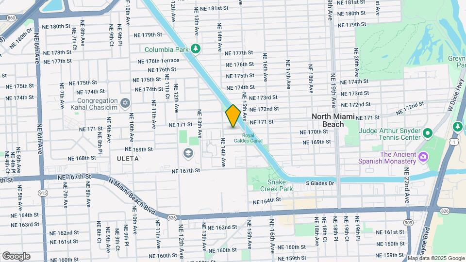 1451 NE 170th St, Unit 105A Map and Location Details