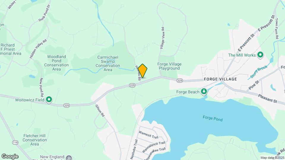 319 Forge Village Rd Map and Location Details