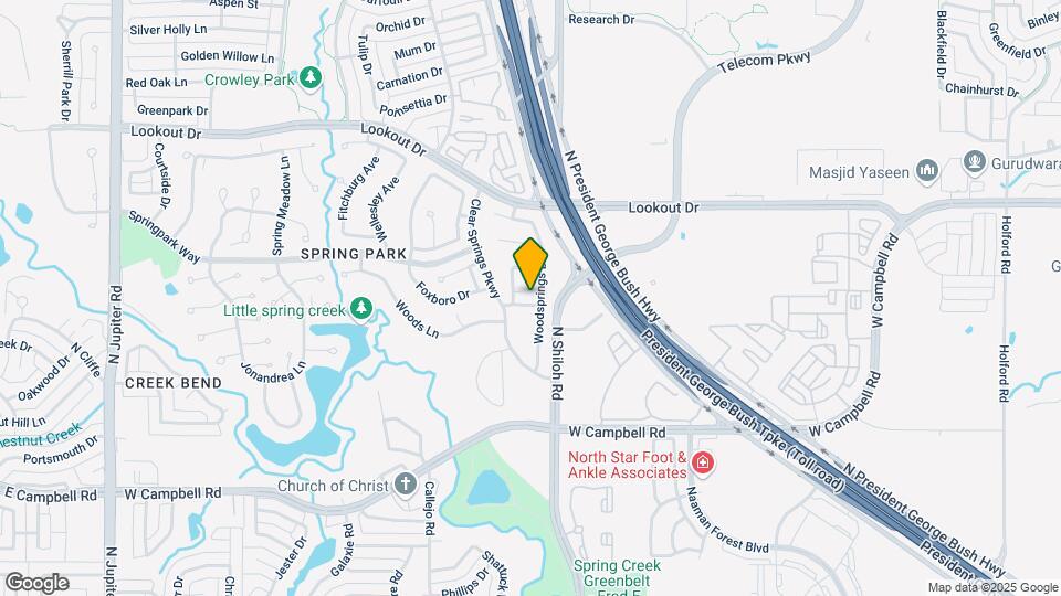 2505 Spring Hill Ln Map and Location Details