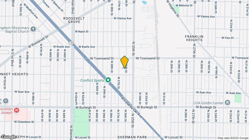 3323 N 36th St Map and Location Details