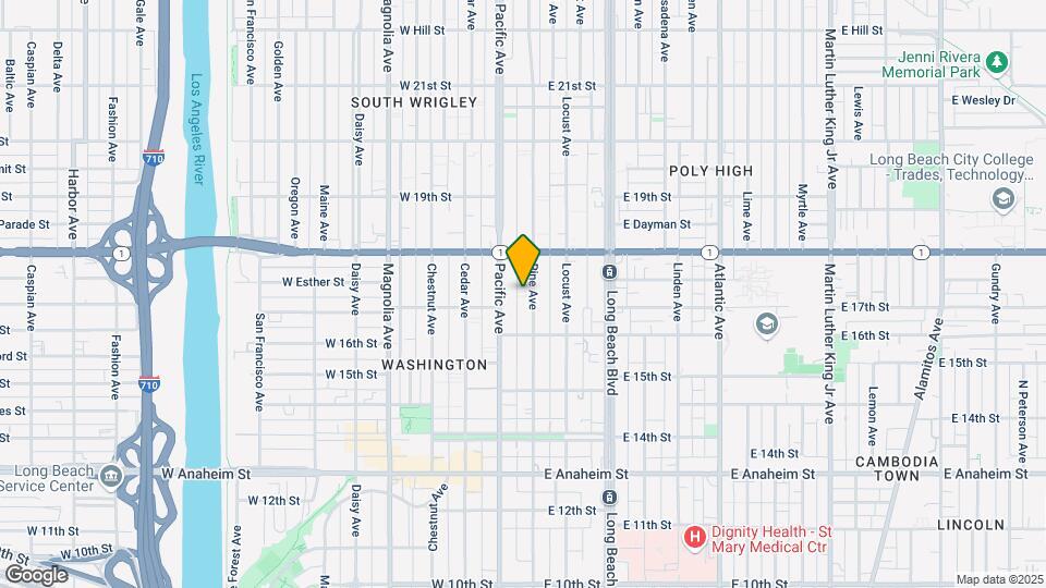 1721 Pine Ave Map and Location Details