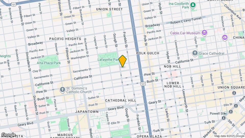 1880 California St Map and Location Details