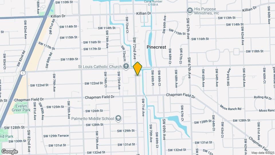 12120 SW 71st Ct Map and Location Details