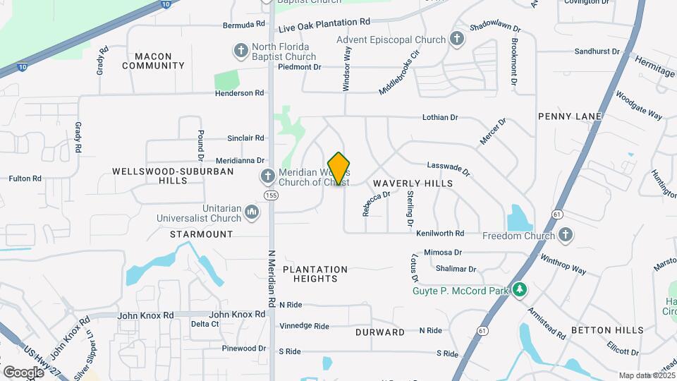 605 Waverly Rd Map and Location Details