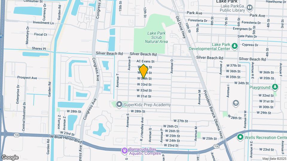 1497 W 34th St Map and Location Details
