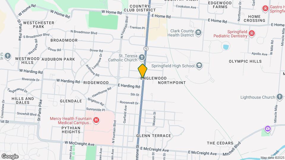 1725 N Limestone St Map and Location Details