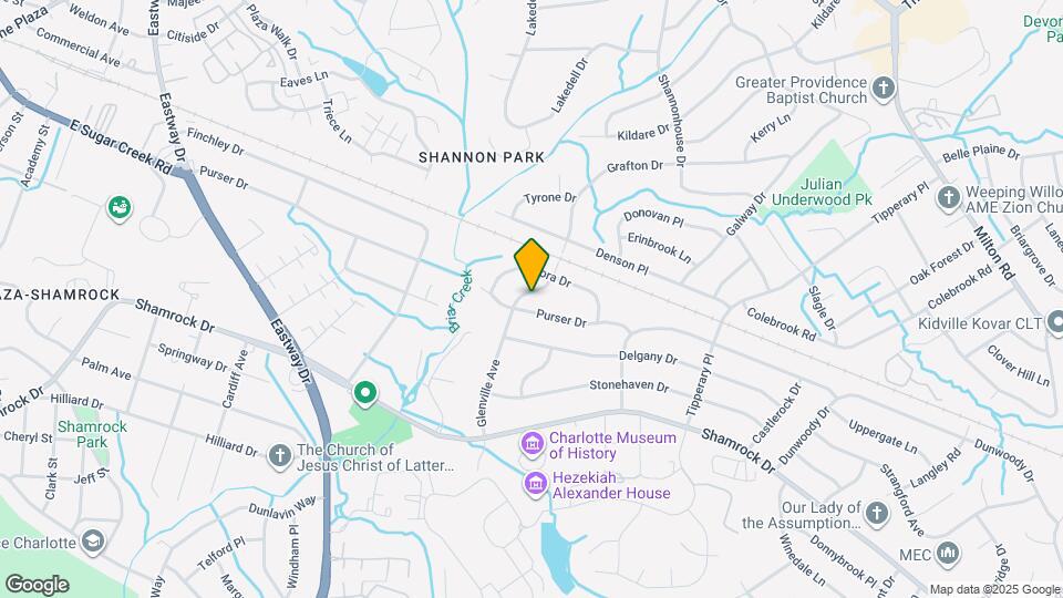 3918 Glenville Ave Map and Location Details