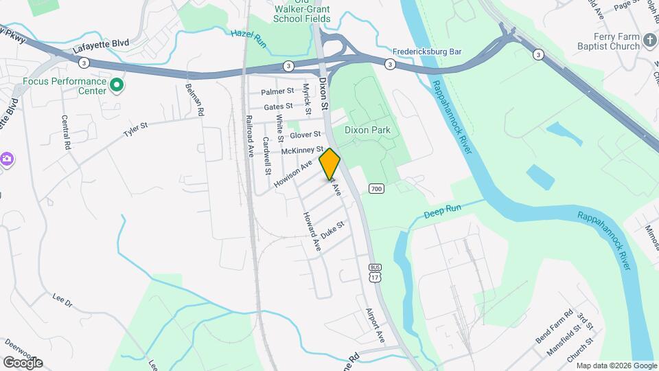 1500 Airport Ave Map and Location Details