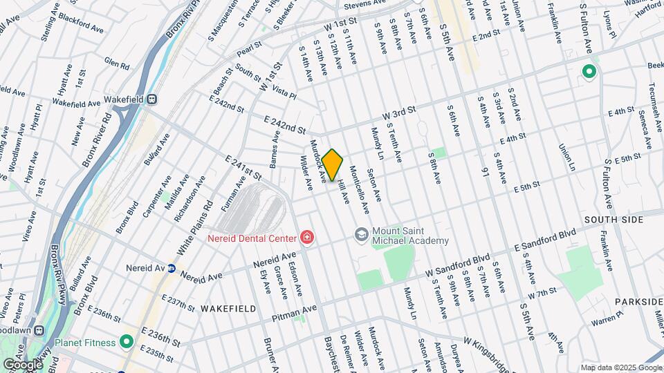 957 E 241st St Map and Location Details