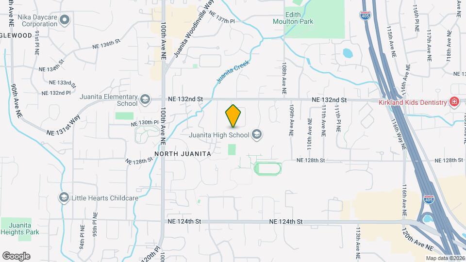 10409 NE 130th St, Unit Lower floor Mapa y Detalles de la Ubicación