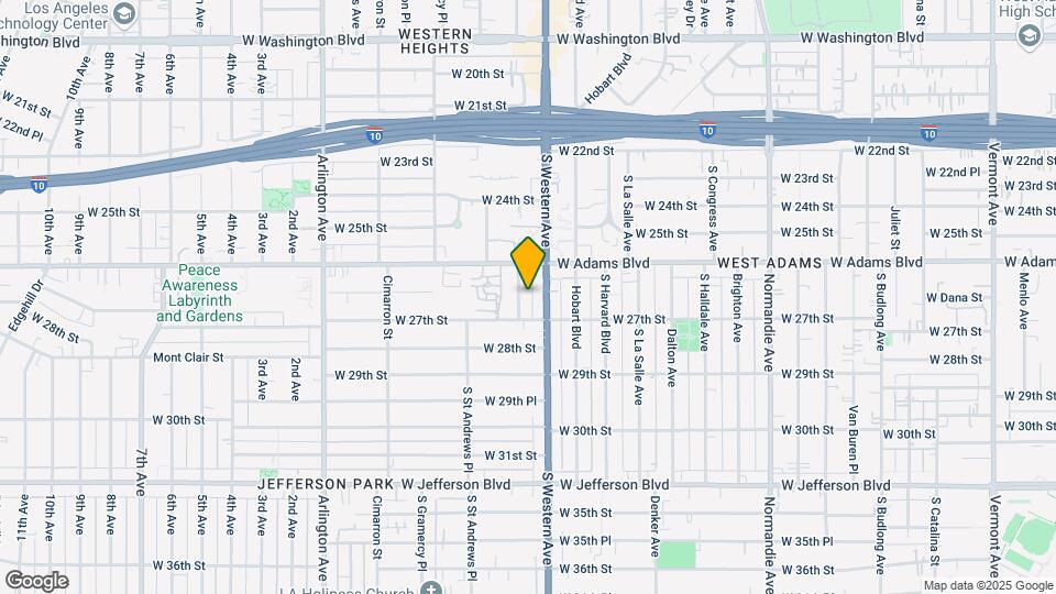 2634 S Manhattan Pl Map and Location Details