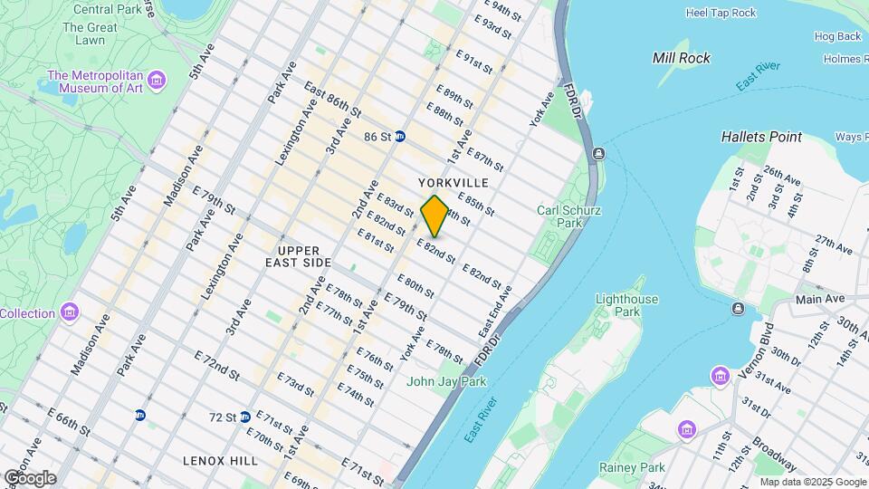 417 E 82nd St Mapa y Detalles de la Ubicación