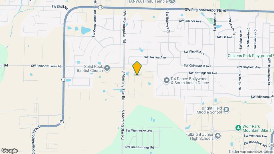4507 SW Elderwood St Map and Location Details