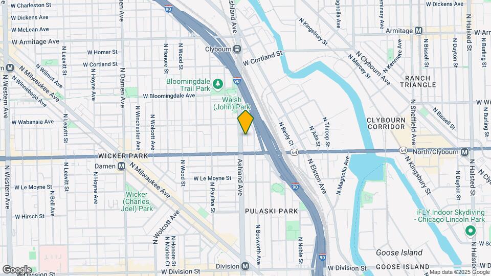 1635 N Ashland Ave Map and Location Details