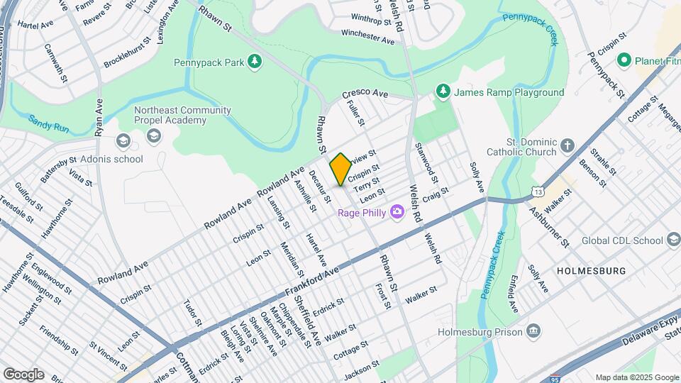 3408 Rhawn St-Unit -A4 Map and Location Details