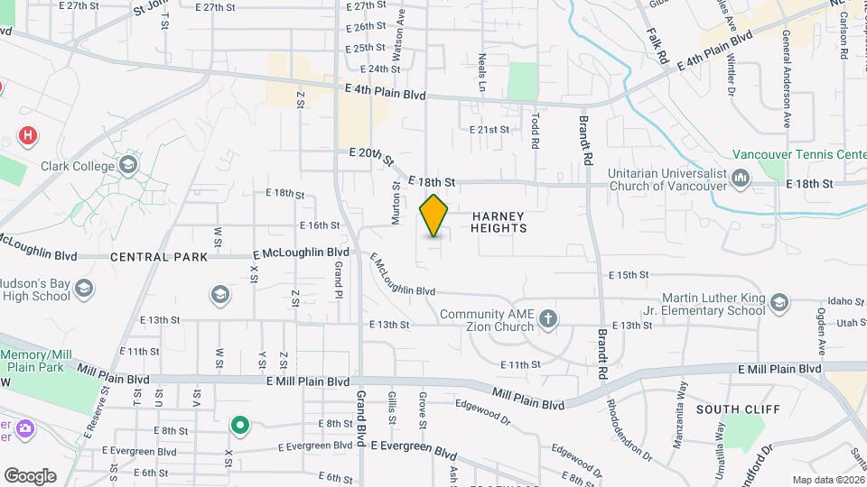 1530 Ash St Map and Location Details