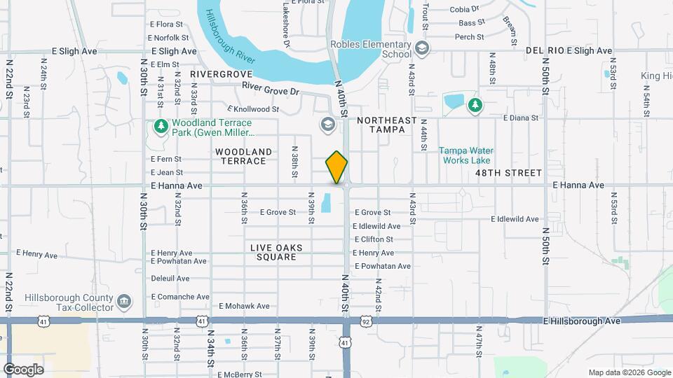 3917 E Hanna Ave Map and Location Details