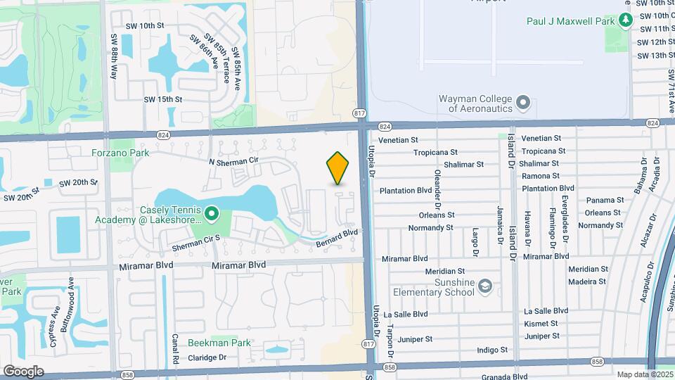 8057 SW 21st Ct Map and Location Details