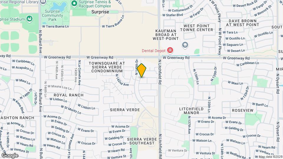 13985 W Maui Ln Map and Location Details