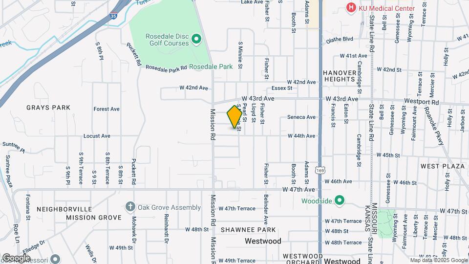 2906 W 44th Ave Map and Location Details