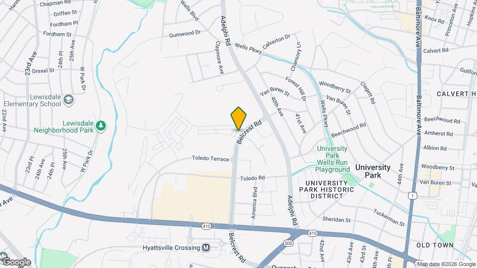 6730 Belcrest Rd Map and Location Details