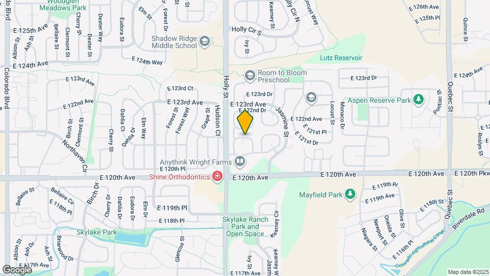 5704 E 121st Pl Mapa y Detalles de la Ubicación