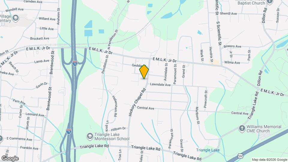 410 Hickory Chapel Rd Map and Location Details