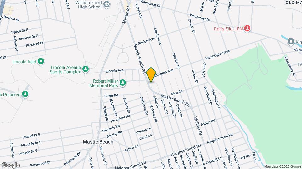 107 Mastic Beach Rd Mapa y Detalles de la Ubicación