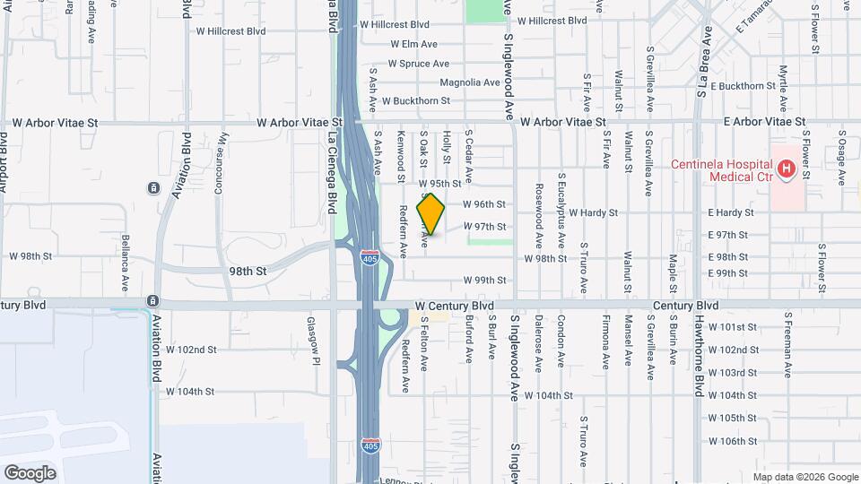9716 Felton Ave Map and Location Details
