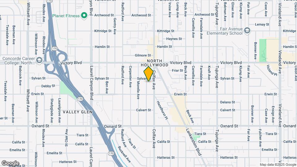 6244 Simpson Ave Map and Location Details