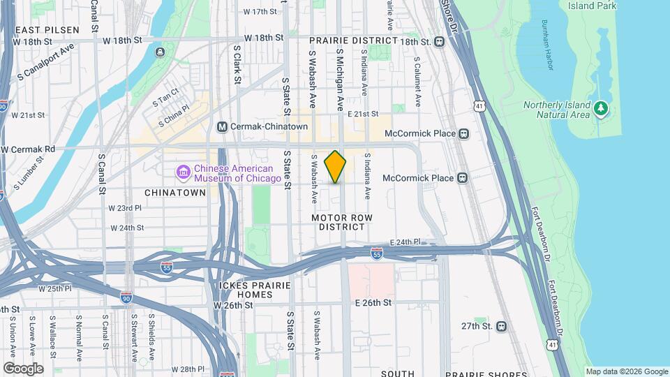 2306 S Michigan Ave Map and Location Details