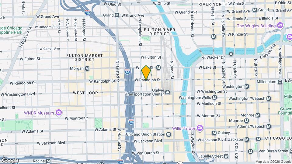 619 W Randolph St, Unit 1114 Mapa y Detalles de la Ubicación