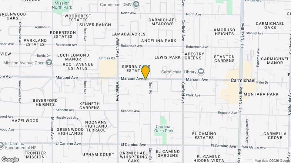 5236 Marconi Ave Map and Location Details