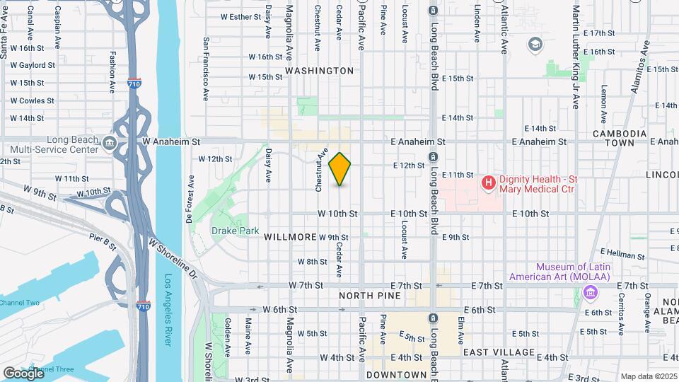 1056 Cedar Ave, Unit 1058 Map and Location Details