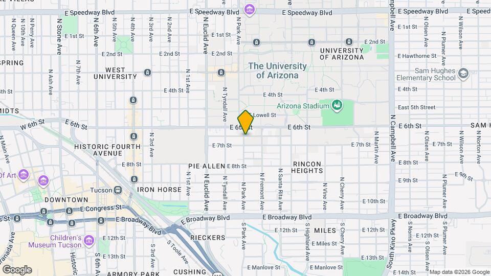 420 N Park Ave, Unit 420 Map and Location Details