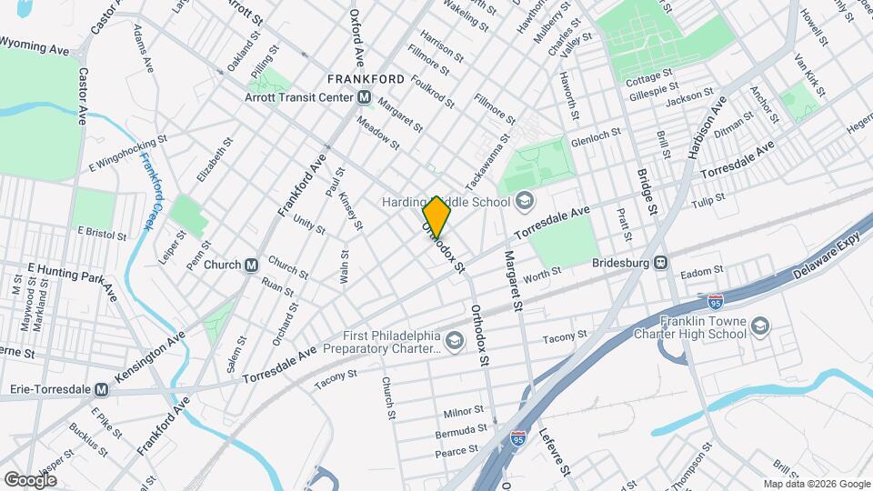 2000 Orthodox St Map and Location Details