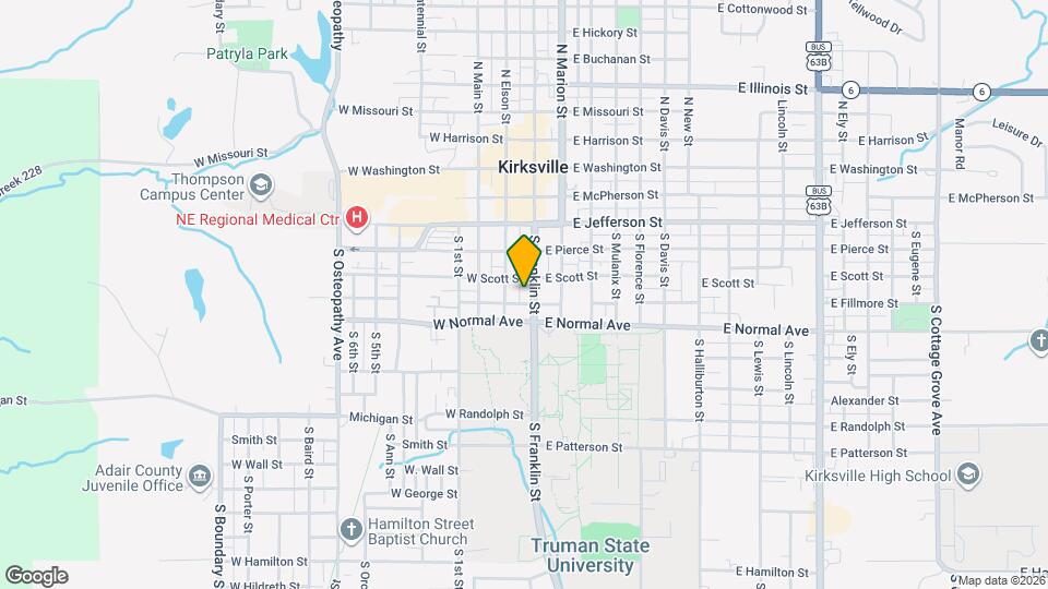 514 S Franklin St, Unit C Map and Location Details