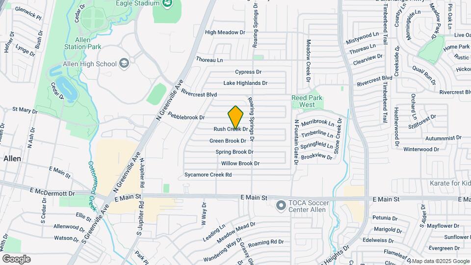812 Rush Creek Dr Map and Location Details