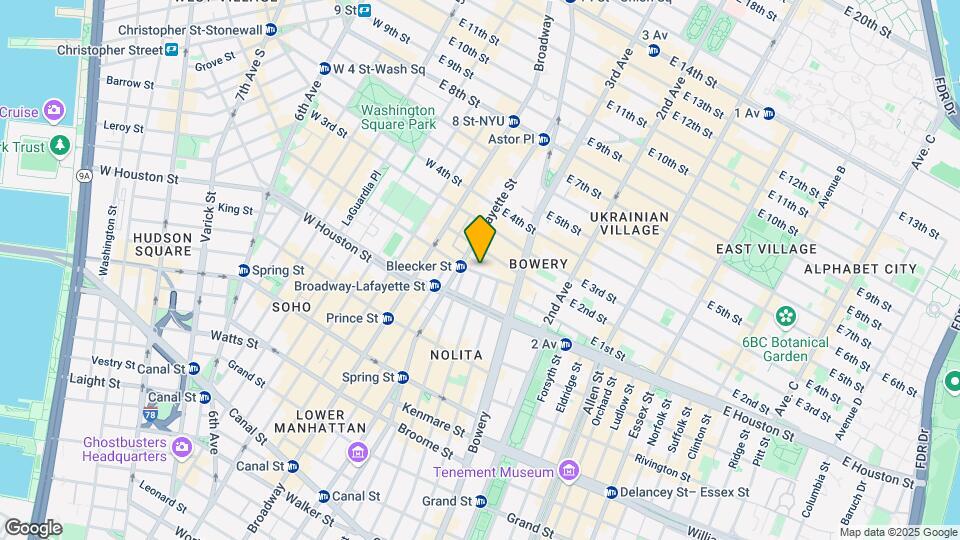 East Village Map and Location Details