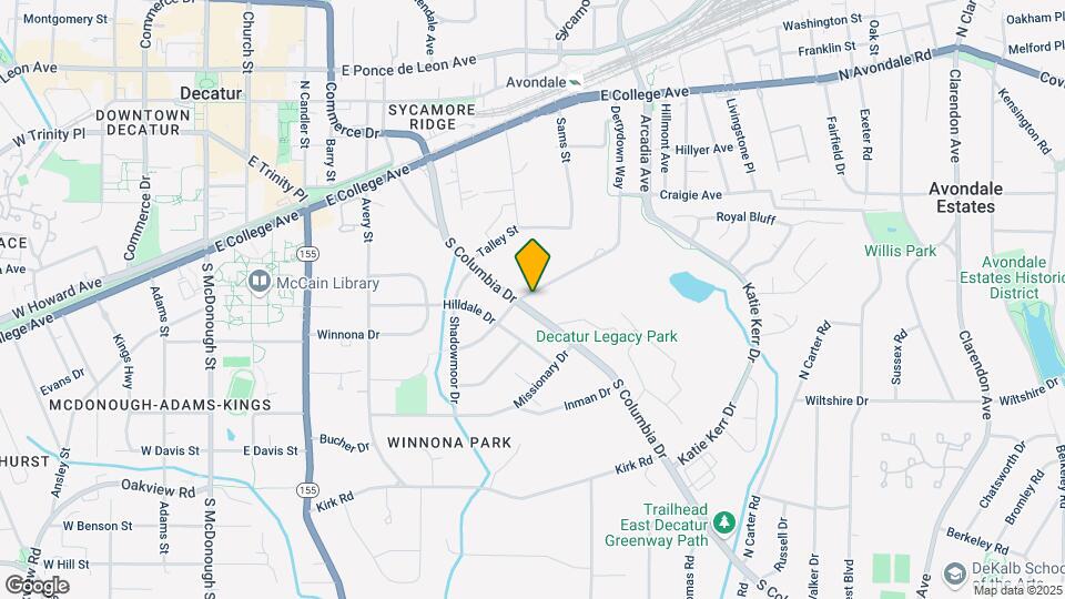 402 S Columbia Dr Map and Location Details