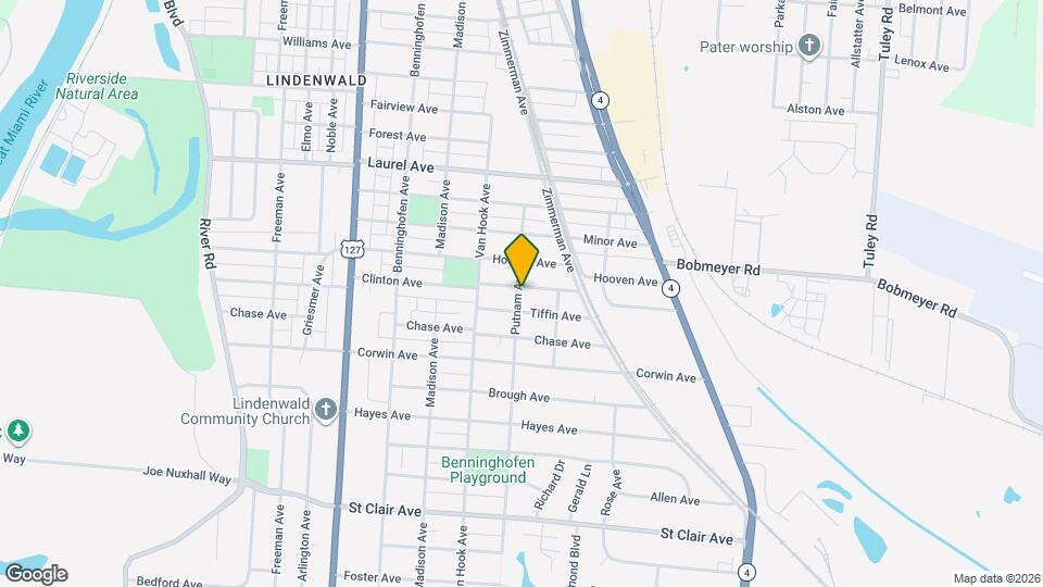 1003 Clinton Ave Map and Location Details