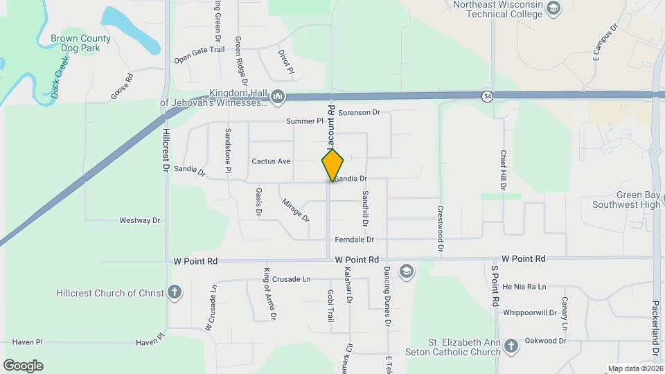 1261 Lacount Rd Mapa y Detalles de la Ubicación