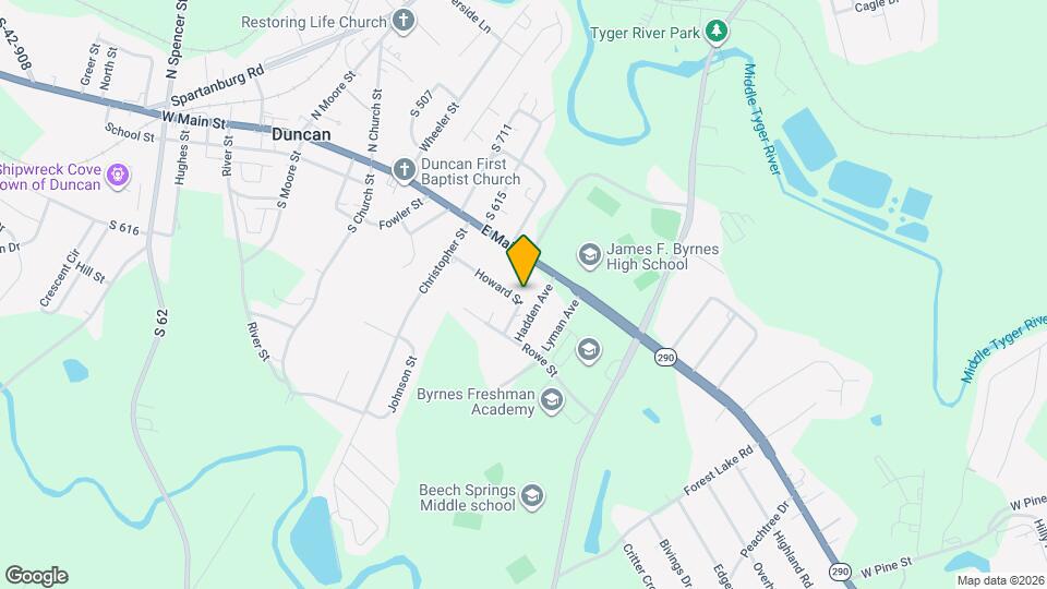 124A Howard St Map and Location Details